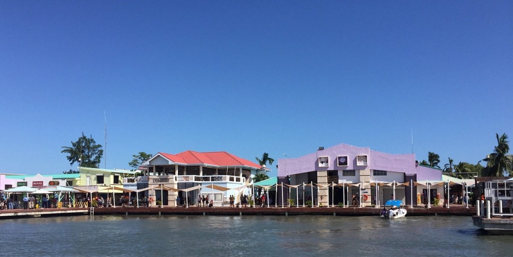 Belize coastal communities fishing near coral reefs